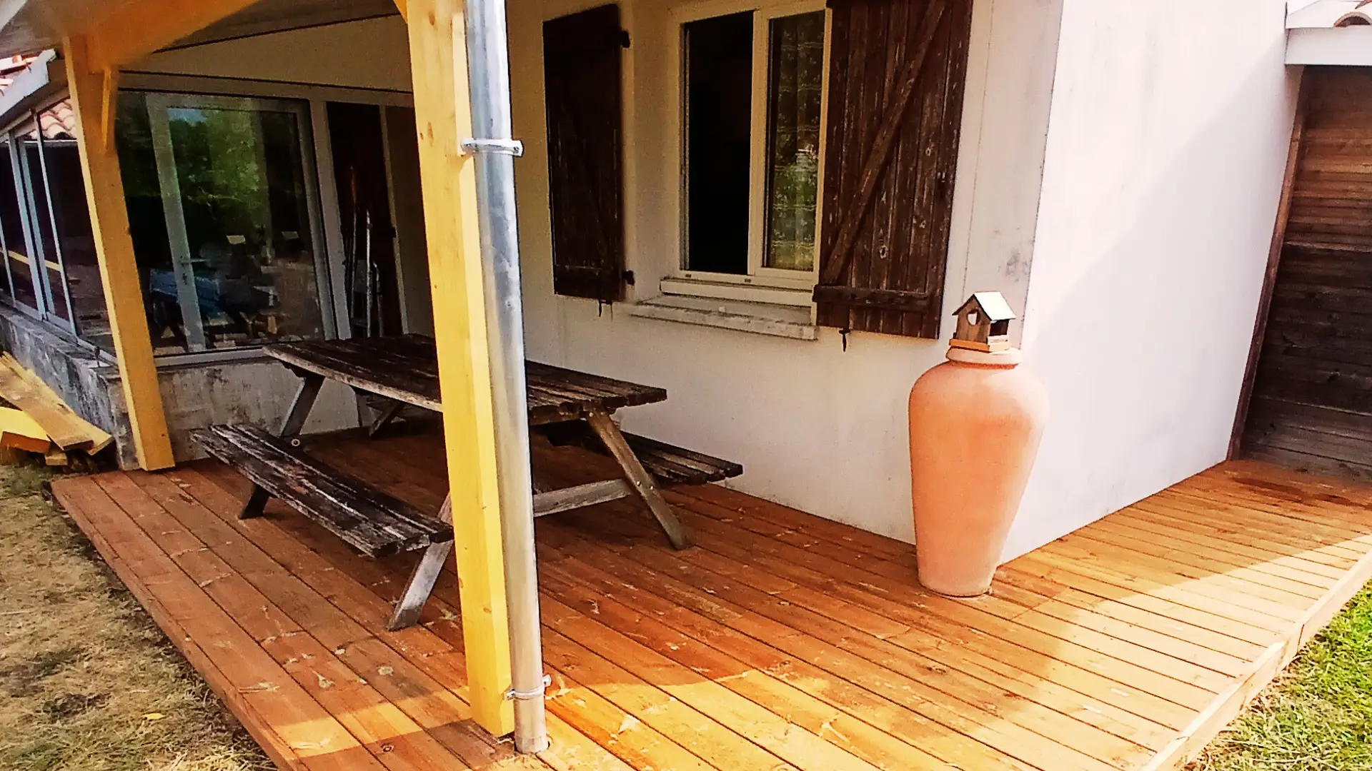 Carport bois à Tresses
